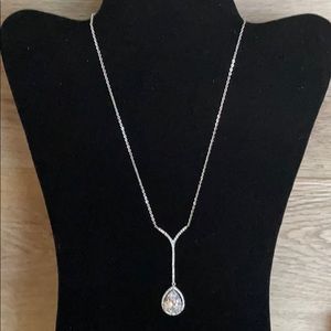 Pear Shaped Crystal Rhinestone Necklace